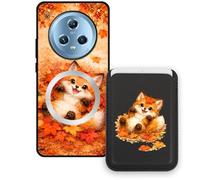 Sunrive Funda Cartera para Honor Magic5 5G con Tarjetero Magnético Desmontable, Estuche Porta Tarjetas con Soporte para Video, Funda Protectora Antigolpes con Cartera y Tarjetass - Zorro