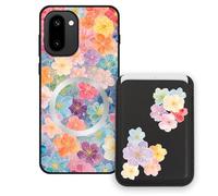Sunrive Funda Cartera para OnePlus 15R 5G con Tarjetero Magnético Desmontable, Estuche Porta Tarjetas con Soporte para Video, Funda Protectora Antigolpes con Cartera y Tarjetass - Flor