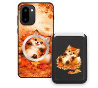 Sunrive Funda Cartera para OnePlus 15R 5G con Tarjetero Magnético Desmontable, Estuche Porta Tarjetas con Soporte para Video, Funda Protectora Antigolpes con Cartera y Tarjetass - Zorro