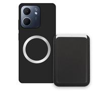 Sunrive Funda Cartera para OPPO A5X 4G/5G con Tarjetero Magnético Desmontable, Estuche Porta Tarjetas con Soporte para Video, Funda Protectora Antigolpes con Cartera y Tarjetass - Negro