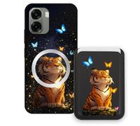 Sunrive Funda Cartera para OPPO A6X 4G/5G con Tarjetero Magnético Desmontable, Estuche Porta Tarjetas con Soporte para Video, Funda Protectora Antigolpes con Cartera y Tarjetass - Tigre
