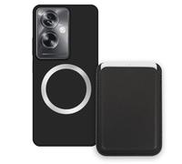 Sunrive Funda Cartera para OPPO A79 5G con Tarjetero Magnético Desmontable, Estuche Porta Tarjetas con Soporte para Video, Funda Protectora Antigolpes con Cartera y Tarjetass - Negro