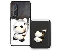 Sunrive Funda Cartera para OPPO Find X2 Pro con Tarjetero Magnético Desmontable, Estuche Porta Tarjetas con Soporte para Video, Funda Protectora Antigolpes con Cartera y Tarjetas - Panda