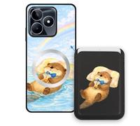 Sunrive Funda Cartera para Realme C53 con Tarjetero Magnético Desmontable, Estuche Porta Tarjetas con Soporte para Video, Funda Protectora Antigolpes con Cartera y Tarjetass - Castor