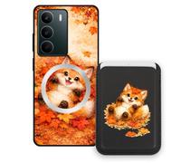 Sunrive Funda Cartera para Realme P3 Lite4G/5G con Tarjetero Magnético Desmontable, Estuche Porta Tarjetas con Soporte para Video, Funda Protectora Antigolpes con Cartera y Tarjetass - Zorro