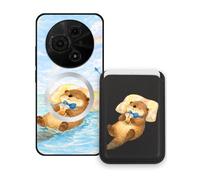 Sunrive Funda Cartera para TCL 60 SE con Tarjetero Magnético Desmontable, Estuche Porta Tarjetas con Soporte para Video, Funda Protectora Antigolpes con Cartera y Tarjetass - Castor