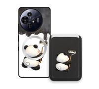 Sunrive Funda Cartera para TCL 60 XE Nxtpaper 5G con Tarjetero Magnético Desmontable, Estuche Porta Tarjetas con Soporte para Video, Funda Protectora Antigolpes con Cartera y Tarjetas - Panda