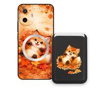 Sunrive Funda Cartera para TCL K70 XE con Tarjetero Magnético Desmontable, Estuche Porta Tarjetas con Soporte para Video, Funda Protectora Antigolpes con Cartera y Tarjetass - Zorro