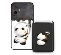Sunrive Funda Cartera para TCL K70 XE con Tarjetero Magnético Desmontable, Estuche Porta Tarjetas con Soporte para Video, Funda Protectora Antigolpes con Cartera y Tarjetas - Panda