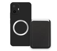 Sunrive Funda Cartera para TCL K70 XE con Tarjetero Magnético Desmontable, Estuche Porta Tarjetas con Soporte para Video, Funda Protectora Antigolpes con Cartera y Tarjetass - Negro