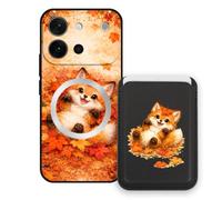 Sunrive Funda Cartera para Vivo S60 con Tarjetero Magnético Desmontable, Estuche Porta Tarjetas con Soporte para Video, Funda Protectora Antigolpes con Cartera y Tarjetass - Zorro