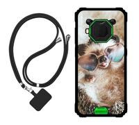 Sunrive Funda Compatible con Blackview BV6200 Pro,Slim Fit Gel Mate Carcasa Case Bumper de Impactos Espalda Cover (Erizo)+1 X Correa Universal
