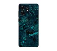 Sunrive Funda Compatible con Honor Play 80m, Silicona Slim Fit Gel Transparente Carcasa Case Bumper de Impactos y Anti-Arañazos Espalda Patrones Cover(Universo matemático)