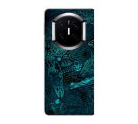 Sunrive Funda Compatible con Huawei Mate X7 Collector's Edition, PC Transparente Carcasa Case Bumper de Impactos y Anti-Arañazos Espalda Patrones Cover(Universo matemático)