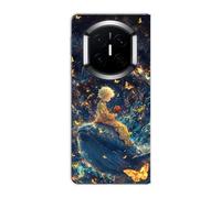 Sunrive Funda Compatible con Huawei Mate X7, PC Transparente Carcasa Case Bumper de Impactos y Anti-Arañazos Espalda Patrones Cover(Ballena colosal)