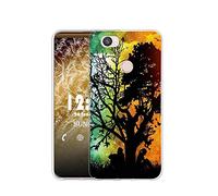 Sunrive Funda Compatible con Huawei - Nexus 6P, Silicona Slim Fit Gel Transparente Carcasa Case Bumper de Impactos y Anti-Arañazos Espalda Cover(Q árbol)