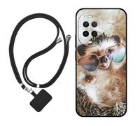 Sunrive Funda Compatible con Huawei Nova 16Z,Slim Fit Gel Mate Carcasa Case Bumper de Impactos Espalda Cover (Erizo)+1 X Correa Universal
