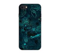 Sunrive Funda Compatible con iPhone SE (2022), Silicona Slim Fit Gel Transparente Carcasa Case Bumper de Impactos y Anti-Arañazos Espalda Patrones Cover(Universo matemático)