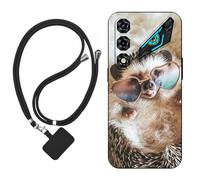 Sunrive Funda Compatible con Nubia Neo 5 5G,Slim Fit Gel Mate Carcasa Case Bumper de Impactos Espalda Cover (Erizo)+1 X Correa Universal