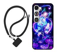 Sunrive Funda Compatible con Nubia Neo 5 GT,Slim Fit Gel Mate Carcasa Case Bumper de Impactos Espalda Cover (Rosas,Mariposa,Flor)+1 X Correa Universal