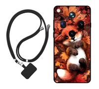 Sunrive Funda Compatible con OPPO Find X9 Ultra,Slim Fit Gel Mate Carcasa Case Bumper de Impactos Espalda Cover (Zorro de Hoja de Arce)+1 X Correa Universal