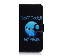 Sunrive Funda Compatible con Realme C73 5G/C75 5G, Cuero Artificial Sintético Protectiva Carcasa Resistente Cierre Magnético,en Folio,Soporte Plegable(T Enojo)