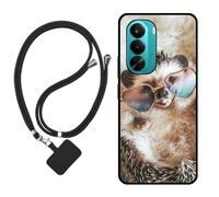 Sunrive Funda Compatible con Realme P4X 4G/5G/Oneplus Nord CE6Lite,Slim Fit Gel Mate Carcasa Case Bumper de Impactos Espalda Cover (Erizo)+1 X Correa Universal