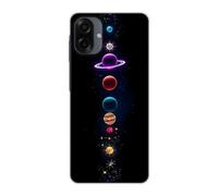 Sunrive Funda Compatible con Samsung Galaxy A07 5G, Silicona Slim Fit Gel Transparente Carcasa Case Bumper de Impactos y Anti-Arañazos Espalda Patrones Cover(Reino cósmico)