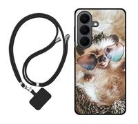 Sunrive Funda Compatible con Samsung Galaxy S26+,Slim Fit Gel Mate Carcasa Case Bumper de Impactos Espalda Cover (Erizo)+1 X Correa Universal