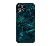 Sunrive Funda Compatible con Tecno Pova 8, Silicona Slim Fit Gel Transparente Carcasa Case Bumper de Impactos y Anti-Arañazos Espalda Patrones Cover(Universo matemático)