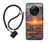 Sunrive Funda Compatible con Ulefone Armor 23 Ultra,Slim Fit Gel Mate Carcasa Case Bumper de Impactos y Anti-Arañazos Espalda Cover (Mar,Sol,Gaviotas)+1 X Correa Universal