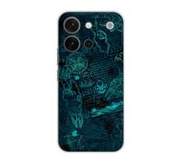 Sunrive Funda Compatible con Vivo S60, Silicona Slim Fit Gel Transparente Carcasa Case Bumper de Impactos y Anti-Arañazos Espalda Patrones Cover(Universo matemático)