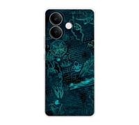Sunrive Funda Compatible con Vivo V70 Lite, Silicona Slim Fit Gel Transparente Carcasa Case Bumper de Impactos y Anti-Arañazos Espalda Patrones Cover(Universo matemático)