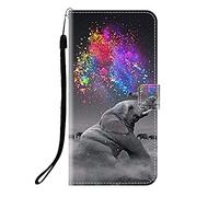 Sunrive Funda Compatible con Vivo Y19S GT/Y29T 5G, Cuero Artificial Sintético Protectiva Carcasa Resistente Cierre Magnético,en Folio,Soporte Plegable(Q Elefante 2)