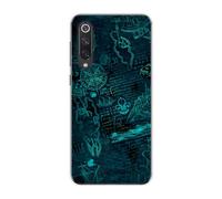 Sunrive Funda Compatible con Xiaomi Mi 9 SE, Silicona Slim Fit Gel Transparente Carcasa Case Bumper de Impactos y Anti-Arañazos Espalda Patrones Cover(Universo matemático)