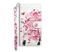 Sunrive Funda para Huawei Nova Plus, Cuero Artificial Sintético Protectiva Carcasa Resistente Cierre Magnético,en Folio,Soporte Plegable(Gato árbol) + 1x Lápiz óptico