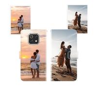 Sunrive Funda Personalizada Compatible con Cubot Kingkong ES3, Cuero Protectiva Carcasa Personalizable para tu móvil con Foto Imagen Frase o Texto + Cuerda para móvil Universal