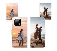 Sunrive Funda Personalizada Compatible con Gigaset GS6/Gigaset GS6 Pro, Cuero Protectiva Carcasa Personalizable para tu móvil con Foto Imagen Frase o Texto + Cuerda para móvil Universal