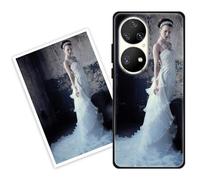 Sunrive Funda Personalizada Compatible con Huawei P50 Pro, Carcasa Personalizable para tu móvil con Foto Imagen Frase o Texto-(PC Frontera+acrílico Posterior)