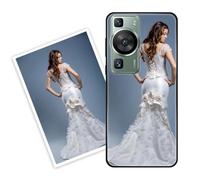 Sunrive Funda Personalizada Compatible con Huawei P60/P60 Pro, Carcasa Personalizable para tu móvil con Foto Imagen Frase o Texto-(PC Frontera+acrílico Posterior)
