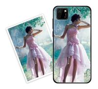 Sunrive Funda Personalizada Compatible con Huawei Y6p, Carcasa Personalizable para tu móvil con Foto Imagen Frase o Texto-(PC Frontera+acrílico Posterior)