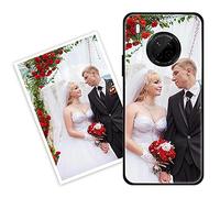 Sunrive Funda Personalizada Compatible con Huawei Y9a, Carcasa Personalizable para tu móvil con Foto Imagen Frase o Texto-(Silicone Frontera+Cristal Templado Posterior)