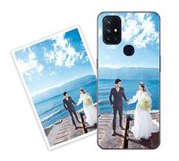 Sunrive Funda Personalizada Compatible con OnePlus Nord N10 5G, Silicona Flexible Transparente Carcasa Personalizable para tu móvil con Foto Imagen Frase o Texto