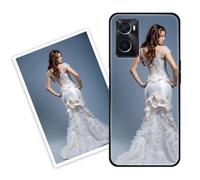 Sunrive Funda Personalizada Compatible con OPPO A36/A76/A96 4G/Reno8 Lite 4G, Carcasa Personalizable para tu móvil con Foto Imagen Frase o Texto-(PC Fronter acrílico Posterior)