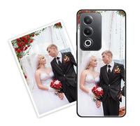 Sunrive Funda Personalizada Compatible con OPPO A80 5G/A3x/A3 Pro, Carcasa Personalizable para tu móvil con Foto Imagen Frase o Texto-(Silicone Frontera+acrílico Posterior)