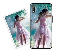 Sunrive Funda Personalizada Compatible con Realme 3 Pro, Carcasa Personalizable para tu móvil con Foto Imagen Frase o Texto-(Silicone Frontera+Cristal Templado Posterior)