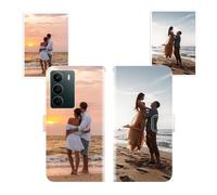 Sunrive Funda Personalizada Compatible con Realme C73 5G/C75 5G, Cuero Protectiva Carcasa Personalizable para tu móvil con Foto Imagen Frase o Texto + Cuerda para móvil Universal