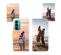 Sunrive Funda Personalizada Compatible con Realme P4X 4G/5G/Oneplus Nord CE6Lite, Cuero Protectiva Carcasa Personalizable para tu móvil con Foto Imagen Frase o Texto + Cuerda para móvil Universal