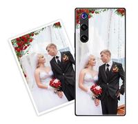 Sunrive Funda Personalizada Compatible con RedMagic 10 Air, Carcasa Personalizable para tu móvil con Foto Imagen Frase o Texto-(Silicone Frontera+acrílico Posterior)