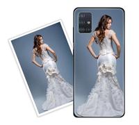 Sunrive Funda Personalizada Compatible con Samsung Galaxy A52/A52S, Carcasa Personalizable para tu móvil con Foto Imagen Frase o Texto-(PC Frontera+acrílico Posterior)